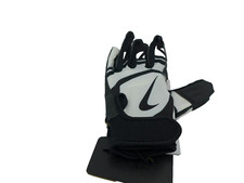 Nike Alpha Huarache Edge Black White Batting Gloves Youth Small Med New