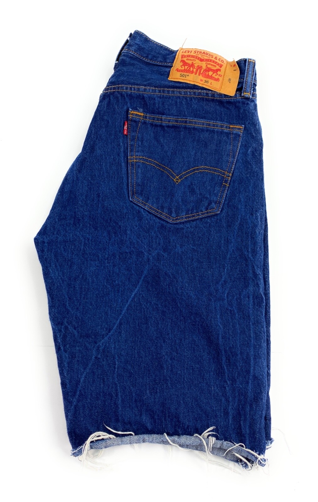 Levi's Men's 501XX Button Fly Denim Cut Off Blue Jean… Gem