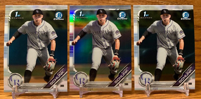 AARON SCHUNK 1st Bowman Refractor LOT | 2019 Bowman Chrome Colorado ROCKIES