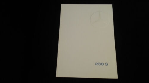 1965 Orig. Mercedes Benz 230S Prospekt Brochure - Bild 1 von 10