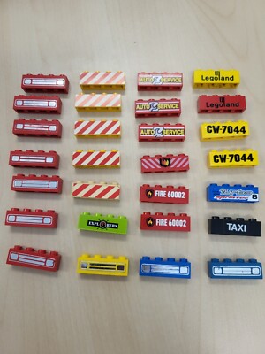 @@@ LEGO 3010 Stein 1x4 - bedruckt/beklebt - Auswahl @@@