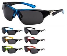 X-Loop Polarized Semi-Rimless Rectangle Wrap Sunglasses PZ-X2392  NEW 