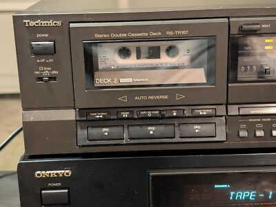 Technics - RS-TR167 Dual Cassette Deck Auto-Reverse, Needs Gear