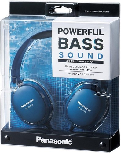 Panasonic stereo headphone blue RP-HX350-A - Picture 6 of 6
