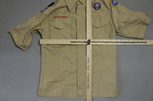 Boy Scouts of America Polo Shirt Youth Medium BSA Uniform USA Official Patches - Picture 3 of 10