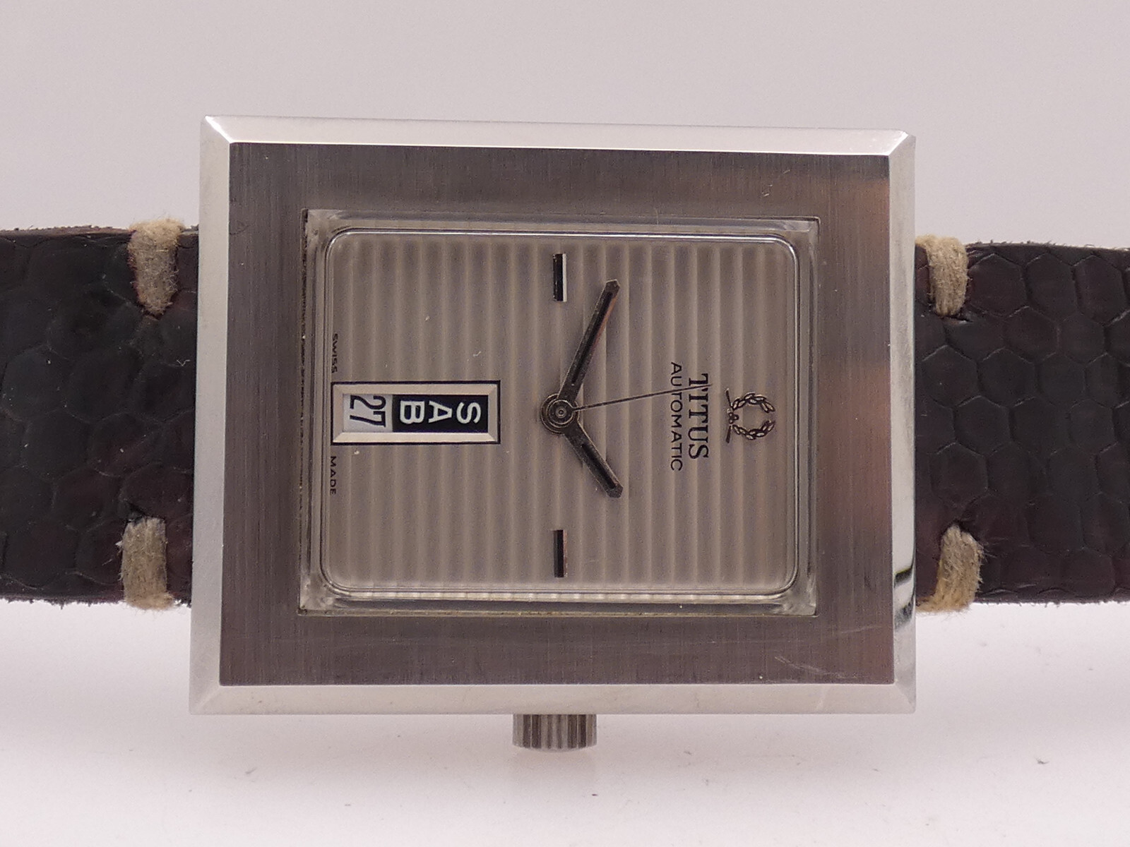 TITUS JUMBO RECTANGULAR AUTOMATIC 1970s NEAR N.O.… - image 6