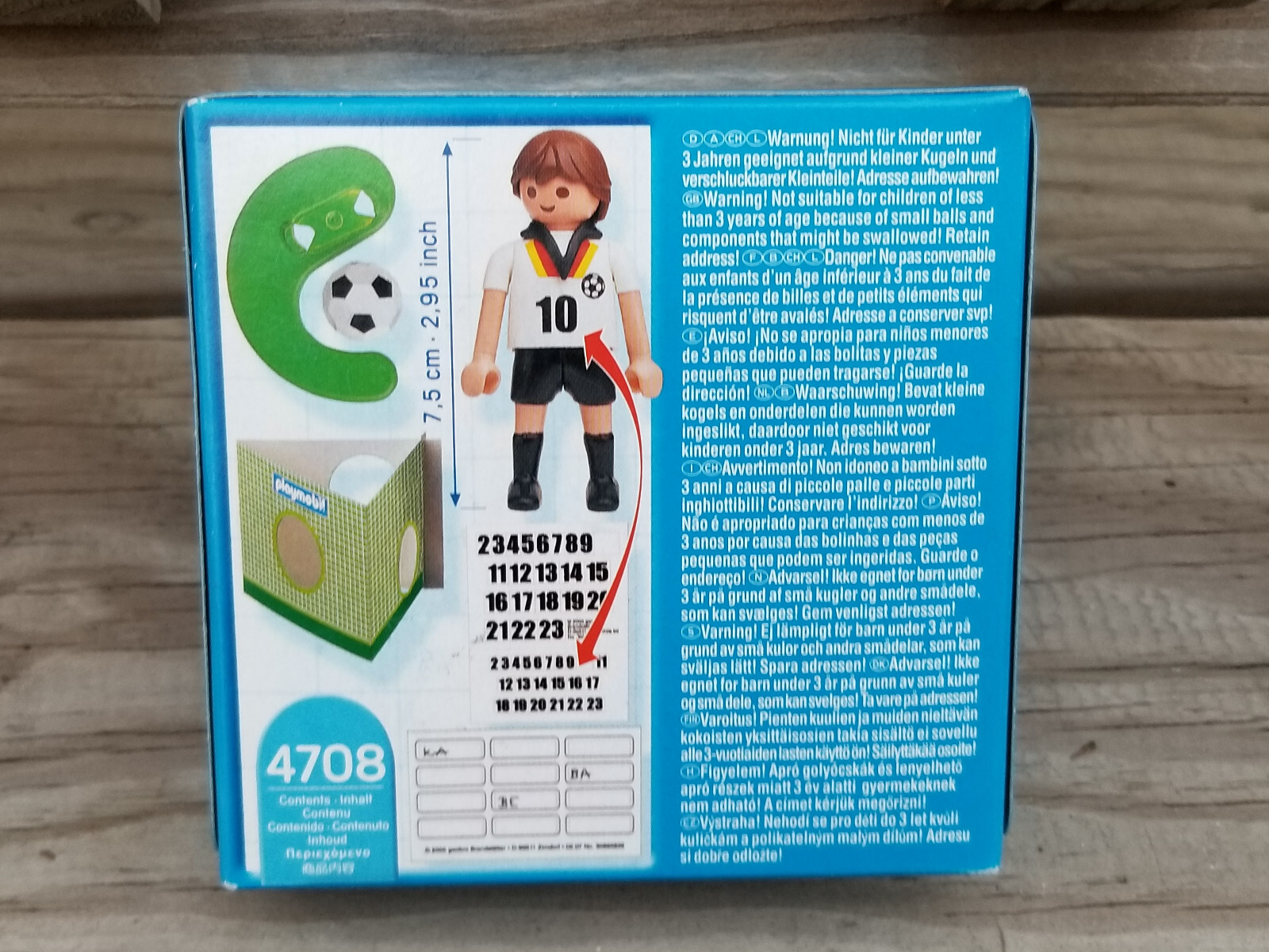PLAYMOBIL 4708 4709 Fifa Soccer Players Germany France WORLD CUP LOT Sealed USA