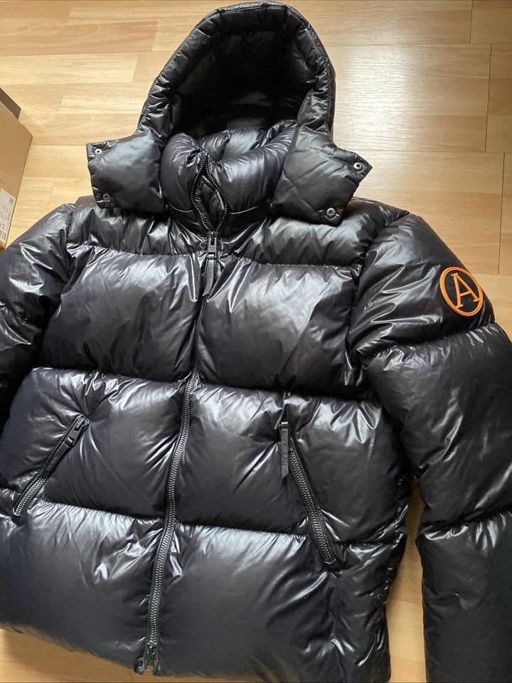 Arctic Army Men’s Puffer Coat Large Jacket Down Lined Winter Outerwear - Image 2 of 4