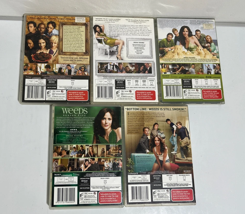 Weeds Complete Seasons 2,3,4,5 & 6  DVD Bundle Region 4 - TV Drama Comedy - Image 2 of 4