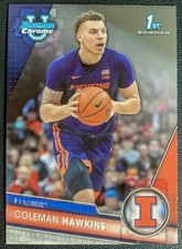 2023-24 Bowman Chrome University 1st Bowman Coleman Hawkins Illinois #97