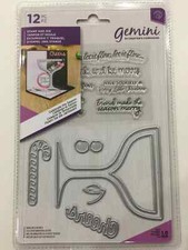 Crafter's Companion Gemini Paper Craft Stamp  Die Set Celebrate The Season