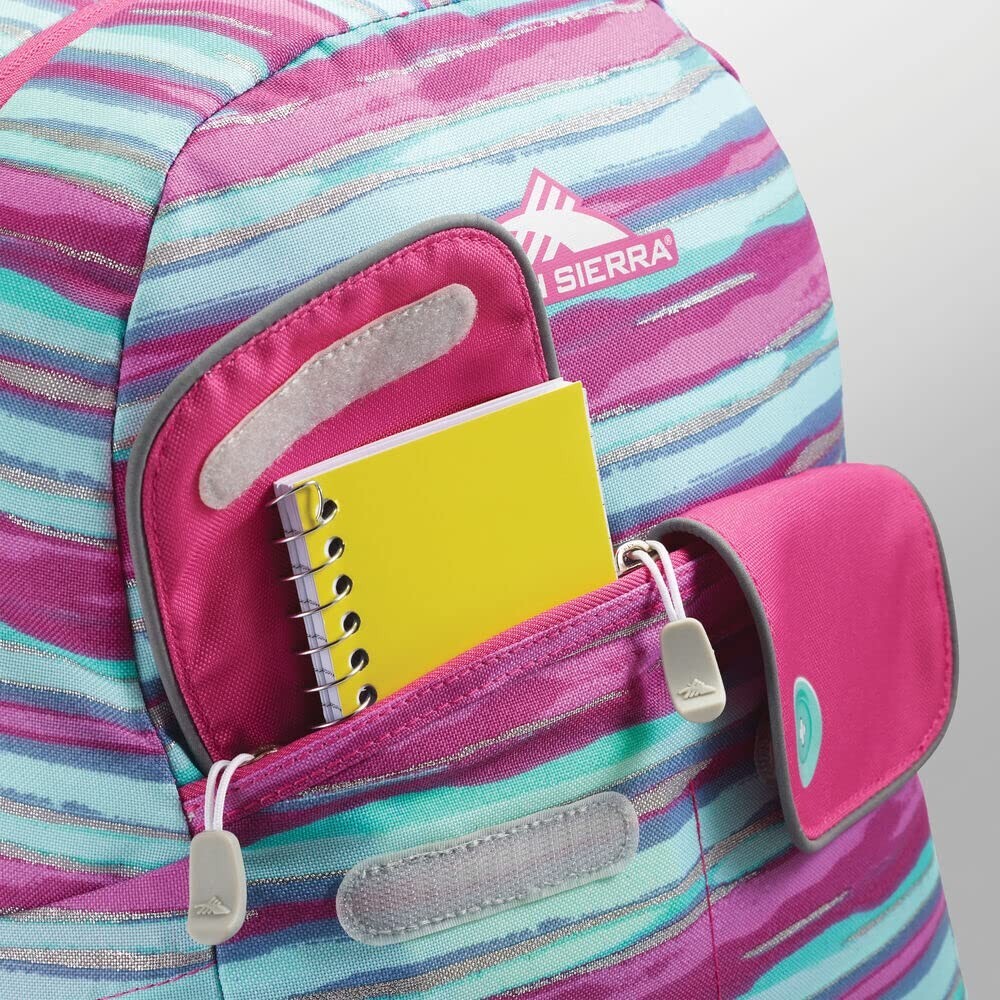 High Sierra Chiqui Striped Backpack Girls NWT