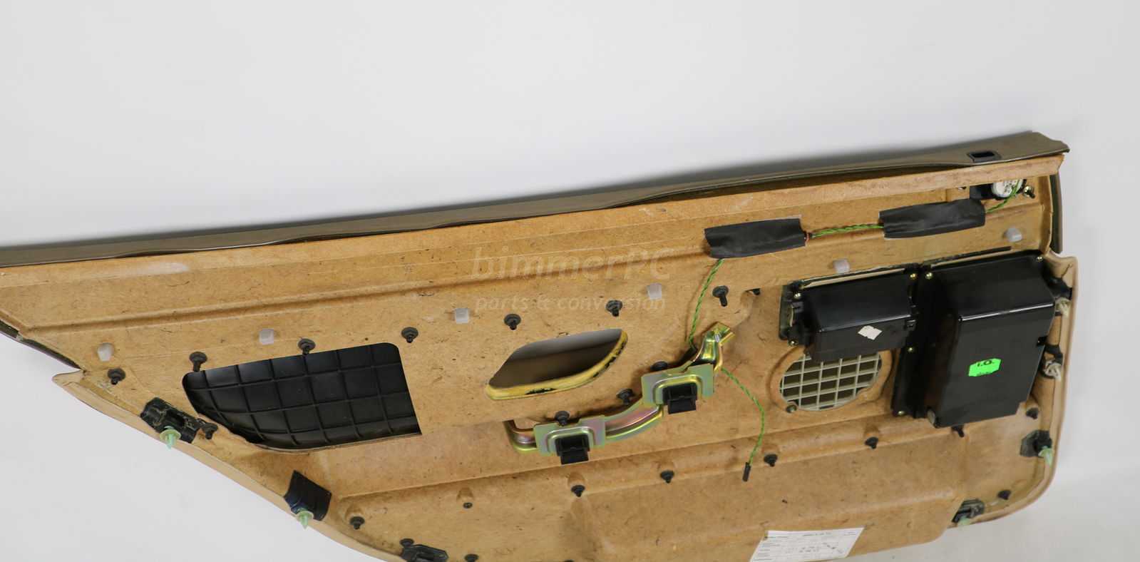 BMW E38 740iL Sand Beige Right Rear Door Panel Trim Card Tan 1995-2001 ...