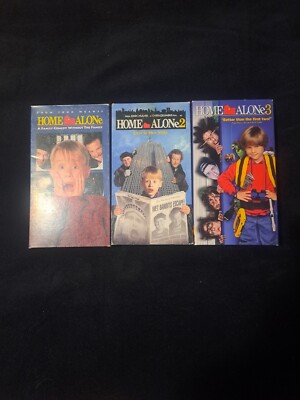 Home Alone Trilogy On VHS 1,2,&3