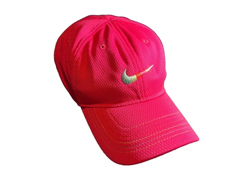 VTG Nike Hat Cap Strap Back 7 Panel Pink Running Featherlight Embroidered Womens VTG Nike Hat Cap Strap Back 7 Panel Pink Running  main image 2