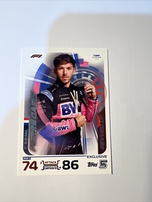 Pierre Gasly Topps F1 Turbo Attax 2024 Revved Up EXCLUSIVE Card # MGA 2