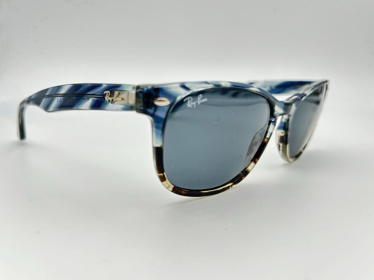 Ray Ban Sunglasses RB 2184 1252/R5 striped brown blue grey Ray Ban Sunglasses RB 2184 1252/R5 striped brown blue grey