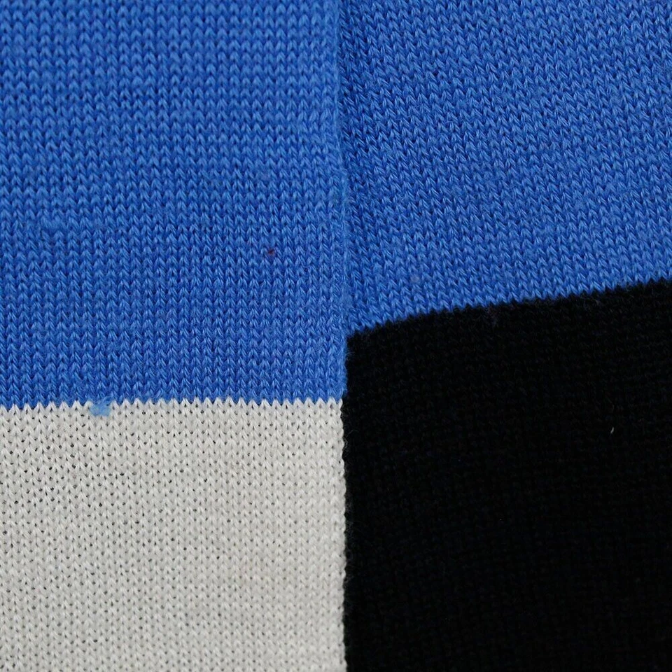 Sciarpa Armani colore blu, bianco e nero 142x17 - Imagen 3 de 4