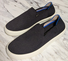 Rothy's Women's Black The Original Slip-On Knit Sneakers Size 9 with Heel Lifts