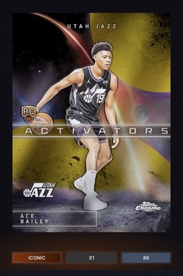 DIGITAL Topps Basketball Ace Bailey Activators Gold Iconic RC
