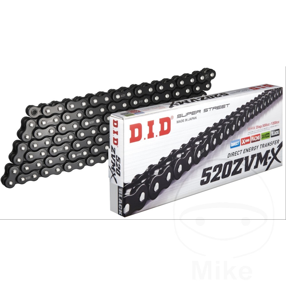 DID X-Ring Chain Black 520 ZVMX 102 Fits Ducati Monster 800 i.e. Dark