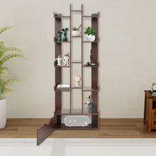 Bookshelf Large Display Shelf Storage Cabinet Bookcase w/ Cabinet Door NEW