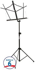 On-Stage SM7122BB Compact Folding Music Stand with Bag - 6 Pack