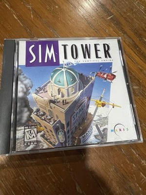 CD-Rom SIM TOWER Vertical Empire Windows 3.1 and Windows 95 cd like mint Maxis