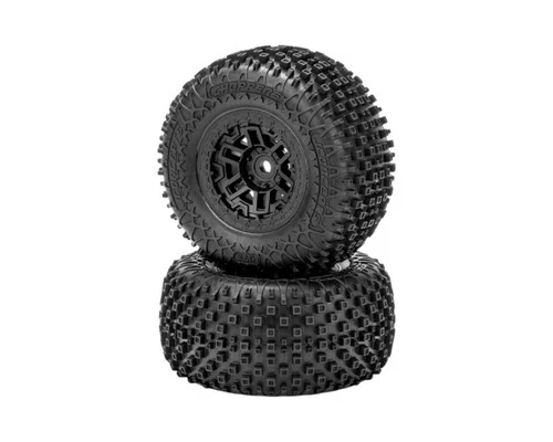 JConcepts Choppers Tire on Black Rim for Traxxas Mini Maxx and Mini ..