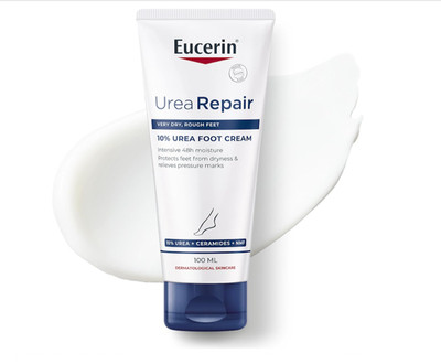 Eucerin UreaRepair Plus 10% Urea Foot Cream with Ceramide, Smoothes Callouses
