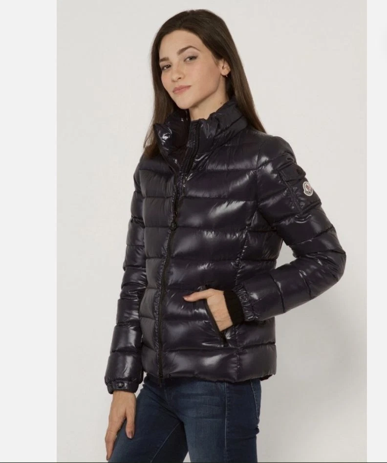 Moncler — Moncler Women's Black Nylon Down Short Jacket Authentic Tag Size 1 Small 2978