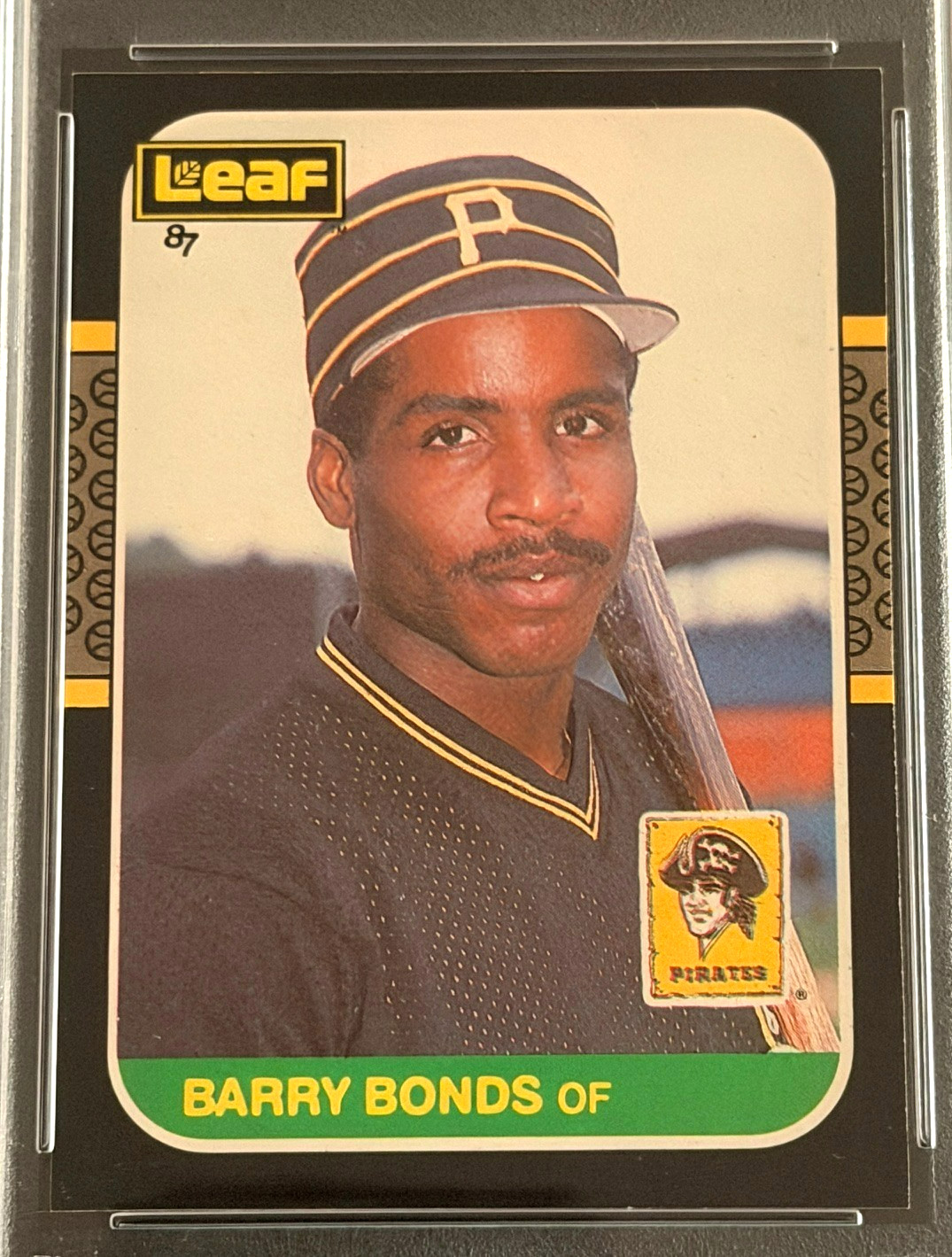 1987 LEAF #219 BARRY BONDS ROOKIE PSA 8.5 CENTERED HOME RUN KING HOFCOM SHIPPING view 2