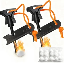Magnesium Fire Starter with Striker, High Temp Magnesium Rod, Fire Starters for 