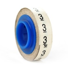 PANDUIT PMDR-3 POLYESTER PRE-PRINTED "3" ROLL WIRE MARKER TAPE (10 PACK)