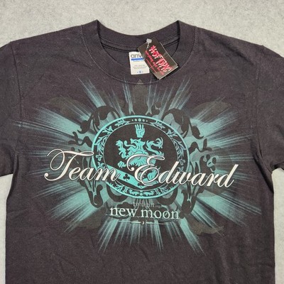 Vintage Twilight Shirt Small Black Saga New Moon Team Edward Hot Topic NEW