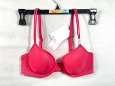 NWT Calvin Klein Women's 32B Sheer Marquisette Lightly Lined Demi Bra QF6068
