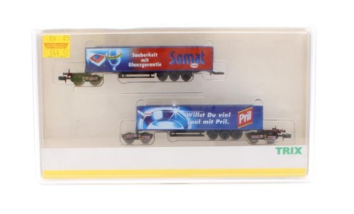 TRIX 'N' GAUGE 15200 KOMBIRAIL EXPANSION SET OF 2 SOMAT/PRIL SEMITRAILERS - Picture 6 of 6