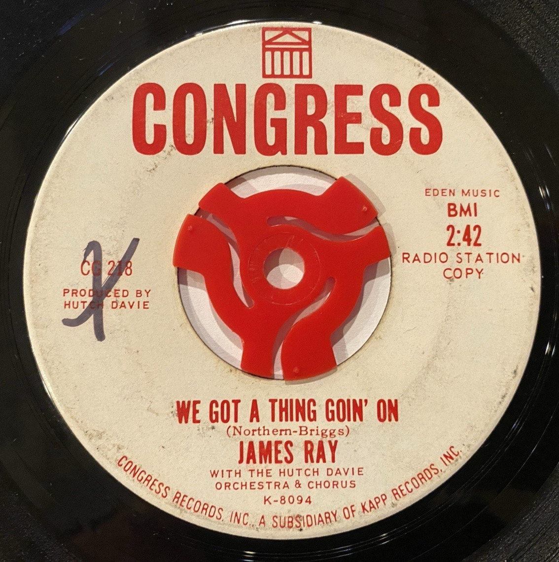 photo of James Ray - We Got A Thing Goin On  On That Day -  Promo