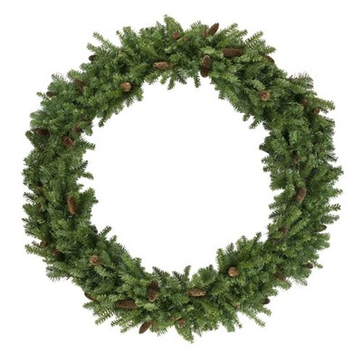 5' Dakota Red Pine Artificial Christmas Wreath with Pine Cones - Unlit