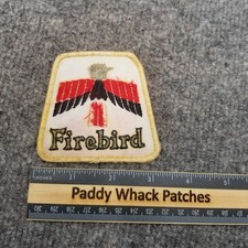 Vintage Firebird Patch Car Auto Pontiac 80s Stained AD2