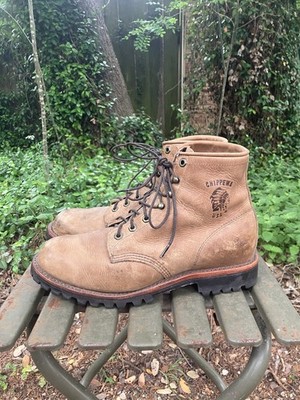 Chippewa Men s 20080 Apache 6  Lace Up Work Boots Tan