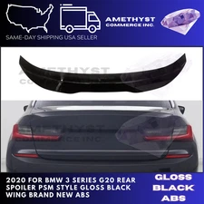 2020 for Bmw 3 Series G20 Rear Spoiler Psm Style Gloss Black Wing Brand New Us