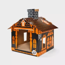 Halloween Haunted House Cat Scratcher House - 18.5" - Boots & Barkley
