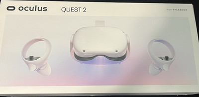 Oculus Quest 2 White Standalone VR Headset with Controllers and Glasses insert