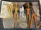 Vintage 1980 GOLDEN DREAM CHRISTIE & BARBIE Dolls with accessories