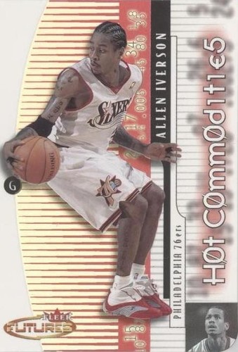 Allen Iverson 2000-01 Fleer Futures Characterristics Card #5C- SGC