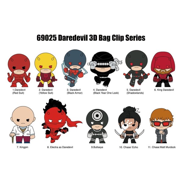Daredevil 3D Pvc Bag Clips Classic Mit Abbildungen Int.-image