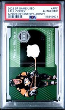 PAUL COFFEY 2023 SPGU A PIECE OF HISTORY 500 CLUB GAME USED JERSEY PSA AUTHENTIC