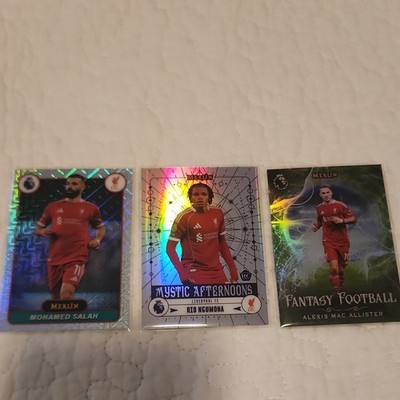 Topps Merlin PL 2026: 3-Card Lot Liverpool - Salah + Ngumoha RC, Mac Allister FF