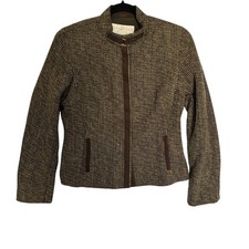 VTG 80s Doncaster Silk Tweed Blazer Jacket Size 6 Preppy Old Money